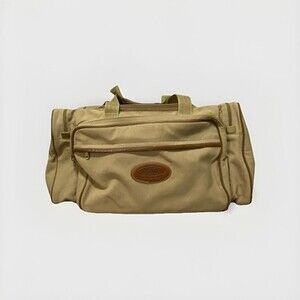 Eddie Bauer x‎ Ford Heritage Canvas Leather Duffel Weekend Travel Bag USA Made